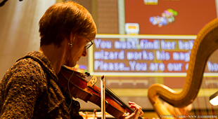 a photo taken on stage by Stephen Tucker during the Legend of Zelda Symphony of the Goddesses rehearsal in Vancouver, BC in 2012